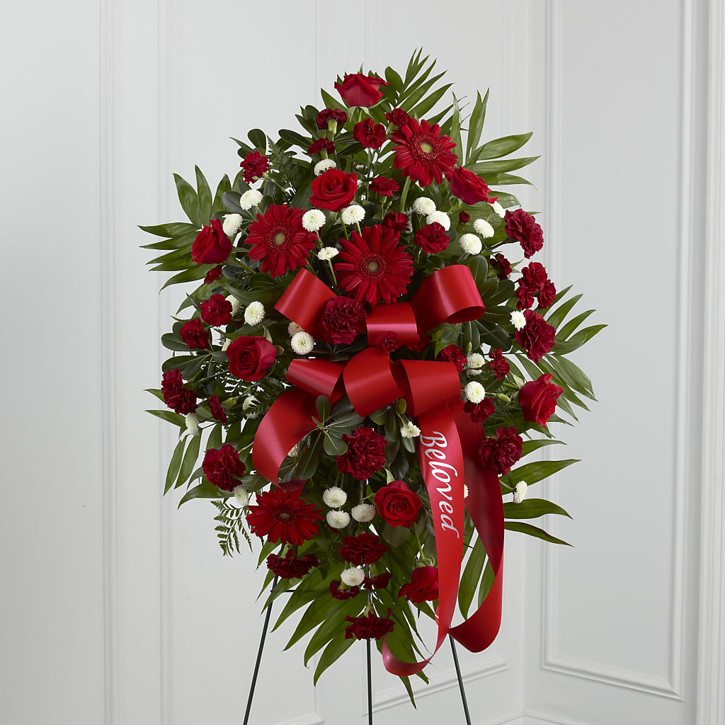 Treasured Memories Standing Spray – THE SHOPPE ON KEY AVENUE FLORAL & GIFTS, Lampasas TX