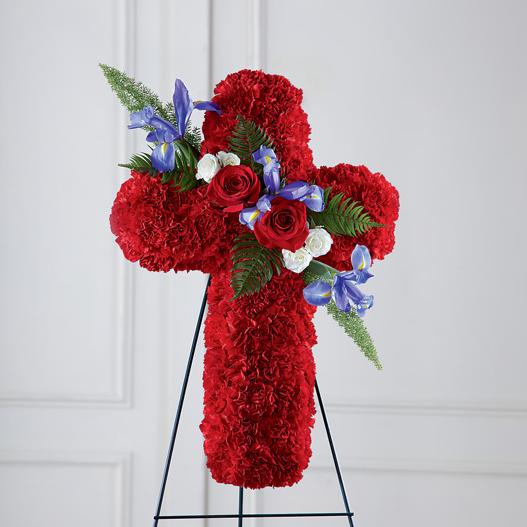 Faithful Hero Floral Cross – The Shoppe At Wildflower Hill, Lampasas TX