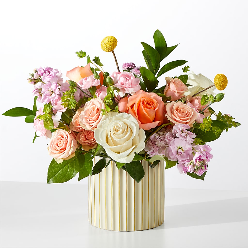 French Market Bouquet with Ivory Vase – THE SHOPPE ON KEY AVENUE FLORAL & GIFTS, Lampasas TX