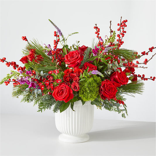 Big Red Bow Bouquet – THE SHOPPE ON KEY AVENUE FLORAL & GIFTS, Lampasas TX