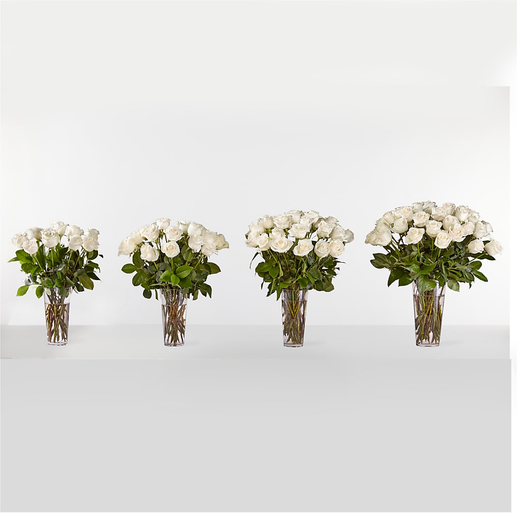 Long Stem White Rose Bouquet –  The Shoppe At Wildflower Hill, Lampasas TX