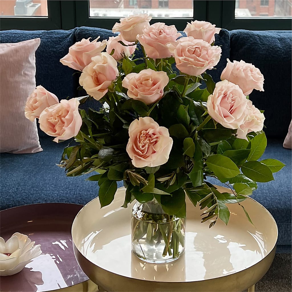 Long Stem Pink Rose Bouquet –  The Shoppe At Wildflower Hill, Lampasas TX