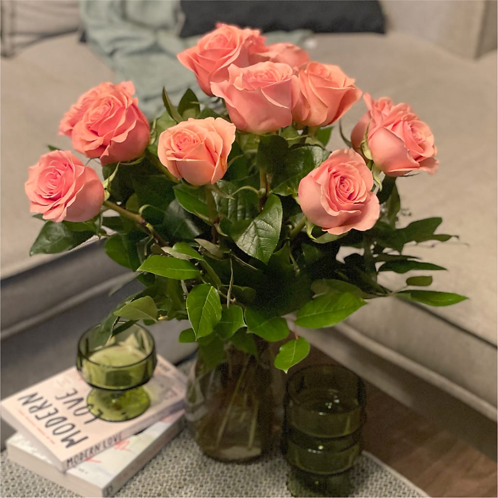 Long Stem Pink Rose Bouquet –  The Shoppe At Wildflower Hill, Lampasas TX