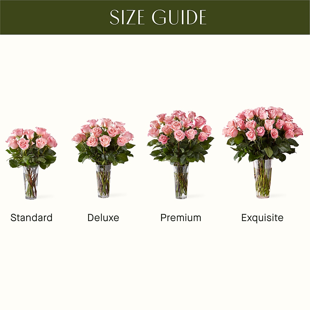 Long Stem Pink Rose Bouquet –  The Shoppe At Wildflower Hill, Lampasas TX