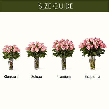 Long Stem Pink Rose Bouquet –  The Shoppe At Wildflower Hill, Lampasas TX