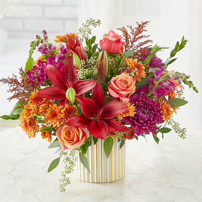 Burgundy Landscape Bouquet –  The Shoppe At Wildflower Hill, Lampasas TX