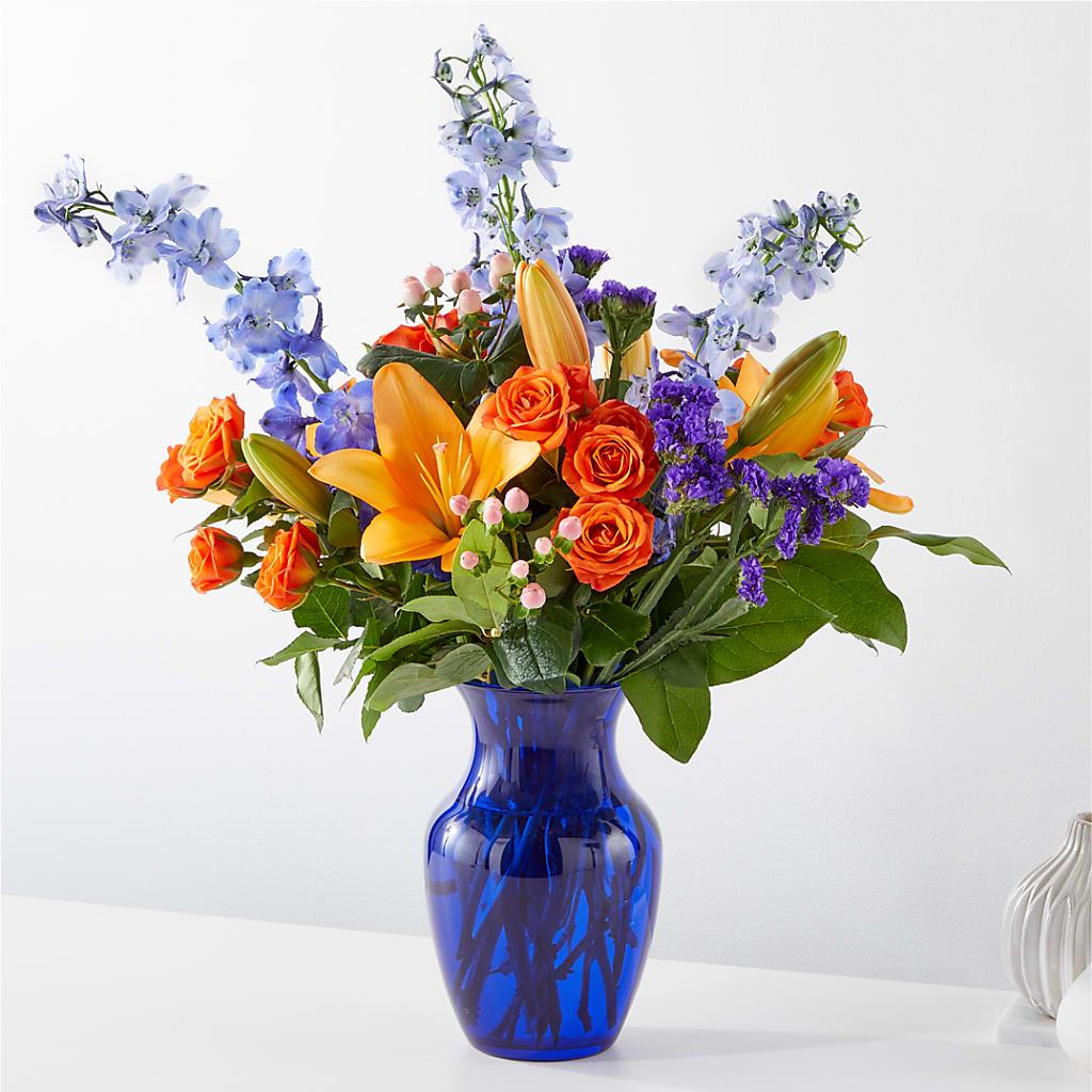 Radiant Citrus Bouquet – THE SHOPPE ON KEY AVENUE FLORAL & GIFTS, Lampasas TX