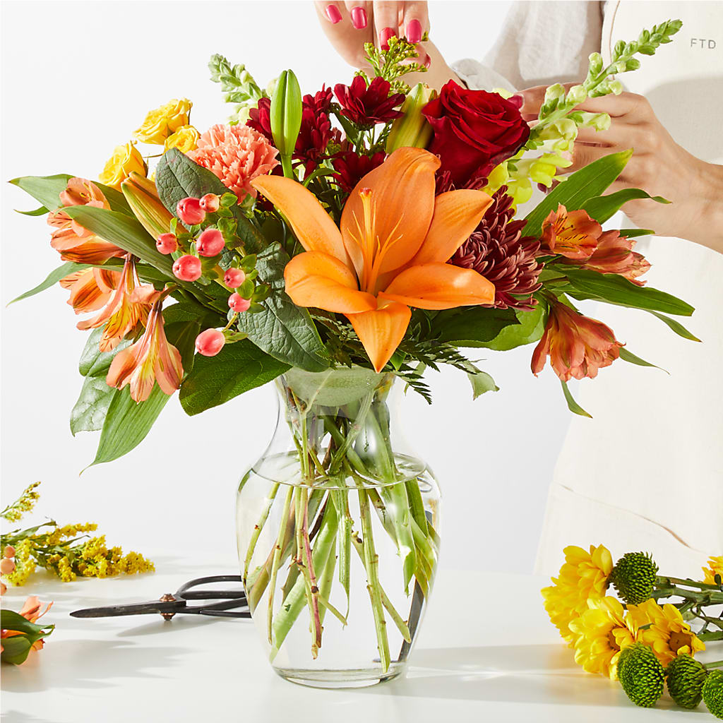 Fall Delight – A Florist Original –  The Shoppe At Wildflower Hill, Lampasas TX
