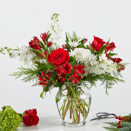 Merry Moment Bouquet – A Florist Original – THE SHOPPE ON KEY AVENUE FLORAL & GIFTS, Lampasas TX