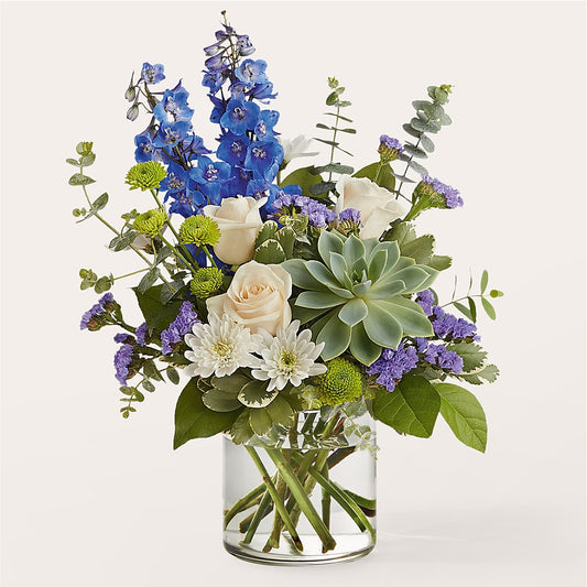 Cerulean Waves Bouquet –  The Shoppe At Wildflower Hill, Lampasas TX