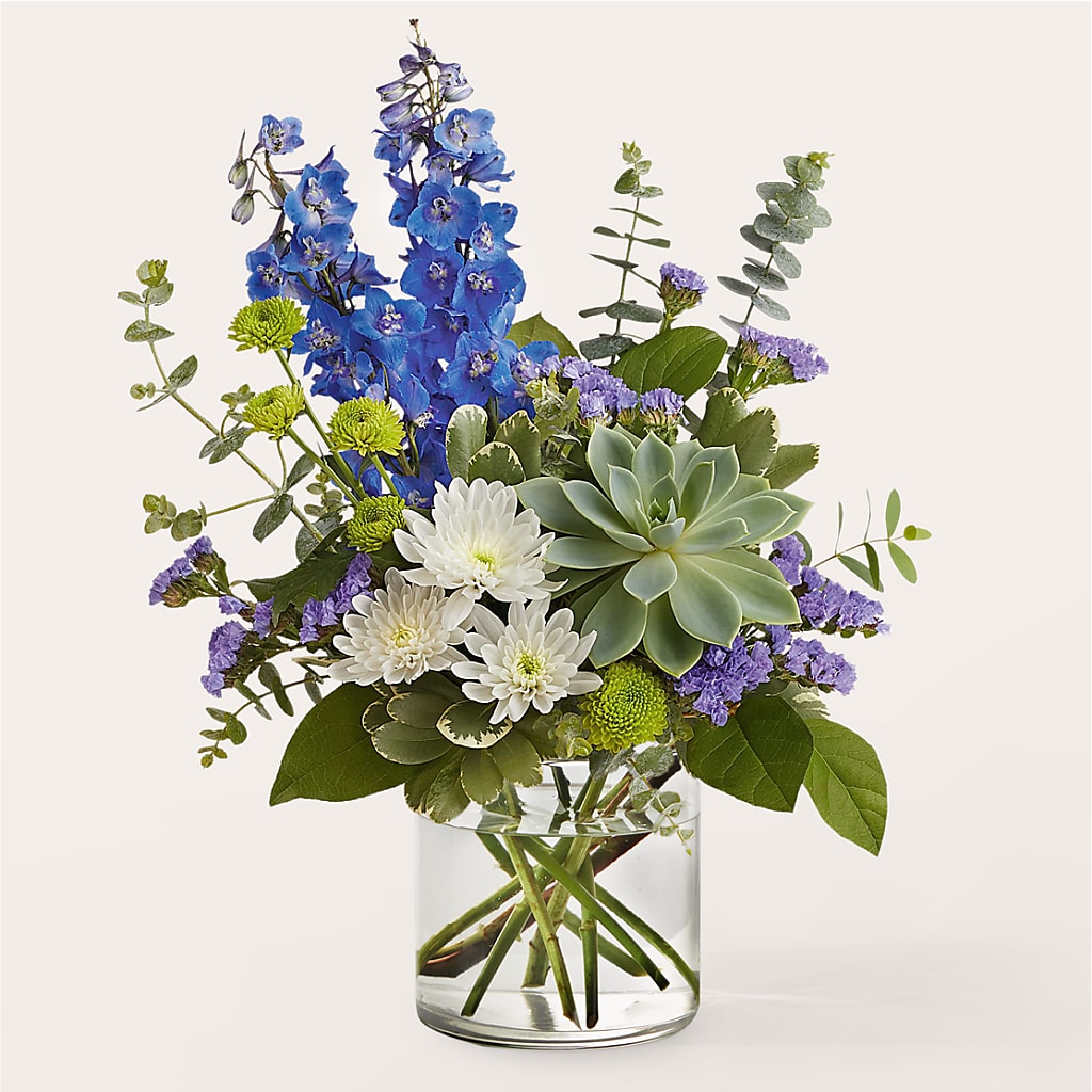 Cerulean Waves Bouquet –  The Shoppe At Wildflower Hill, Lampasas TX