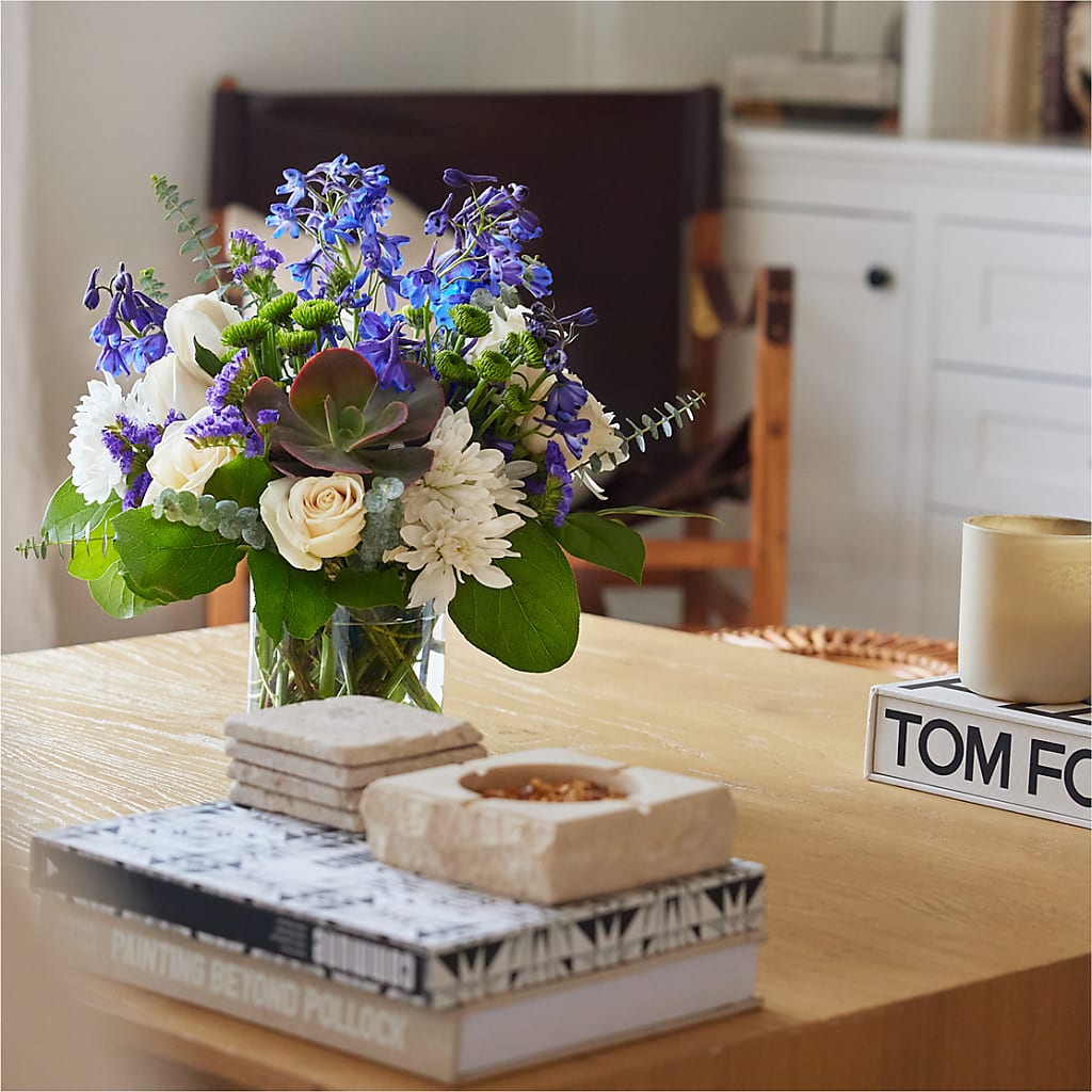 Cerulean Waves Bouquet –  The Shoppe At Wildflower Hill, Lampasas TX