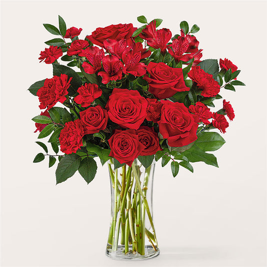 Brilliant Ruby Bouquet –  The Shoppe At Wildflower Hill, Lampasas TX
