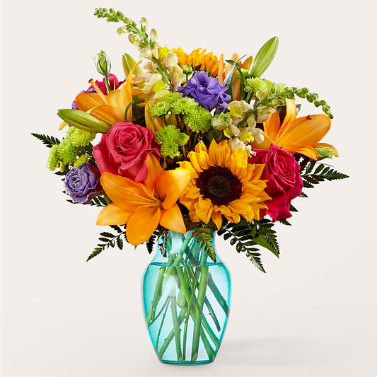 Double Rainbow Bouquet – THE SHOPPE ON KEY AVENUE FLORAL & GIFTS, Lampasas TX