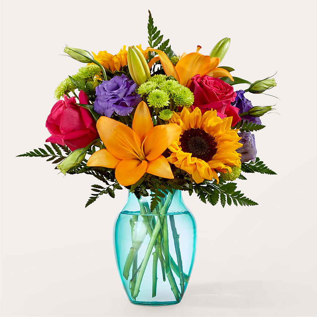 Double Rainbow Bouquet – THE SHOPPE ON KEY AVENUE FLORAL & GIFTS, Lampasas TX