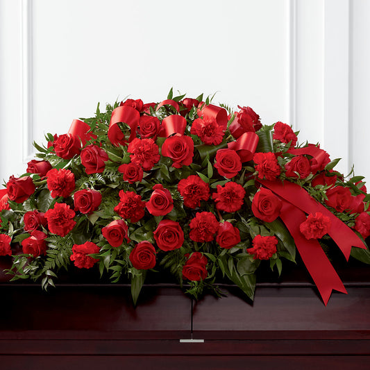 Tribute of Life Casket Spray – THE SHOPPE ON KEY AVENUE FLORAL & GIFTS, Lampasas TX