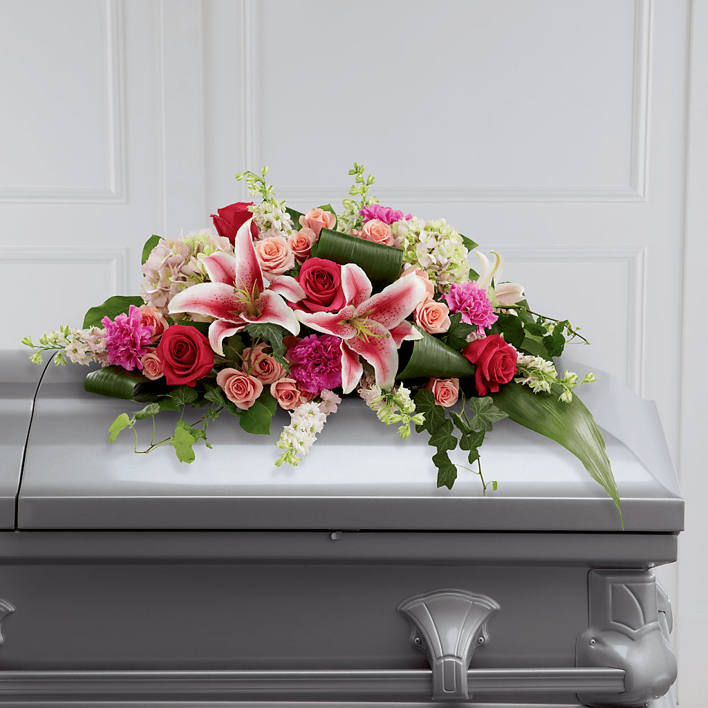 Splendid Grace Casket Spray – THE SHOPPE ON KEY AVENUE FLORAL & GIFTS, Lampasas TX