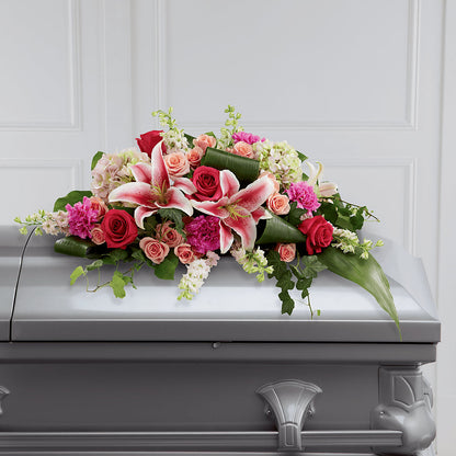 Splendid Grace Casket Spray – THE SHOPPE ON KEY AVENUE FLORAL & GIFTS, Lampasas TX