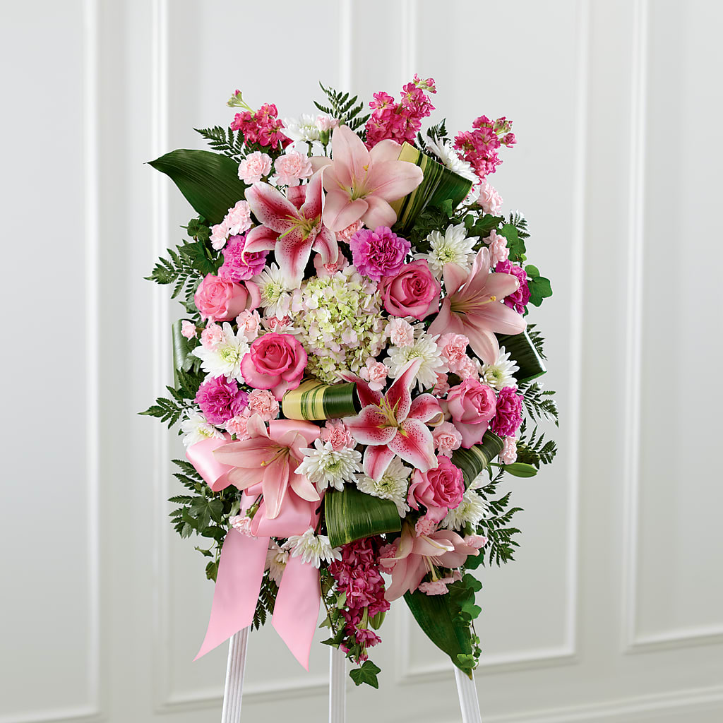 Comforting Standing Spray – THE SHOPPE ON KEY AVENUE FLORAL & GIFTS, Lampasas TX