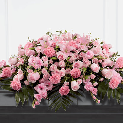 Garden of Comfort Casket Spray (Standard) – THE SHOPPE ON KEY AVENUE FLORAL & GIFTS, Lampasas TX