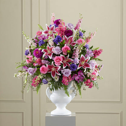 Peaceful Tribute Arrangement – THE SHOPPE ON KEY AVENUE FLORAL & GIFTS, Lampasas TX