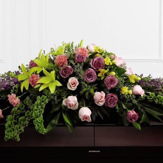 Forever Beloved Casket Spray – THE SHOPPE ON KEY AVENUE FLORAL & GIFTS, Lampasas TX