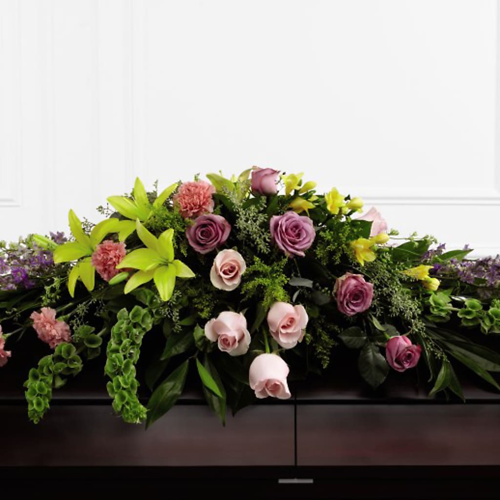 Forever Beloved Casket Spray – THE SHOPPE ON KEY AVENUE FLORAL & GIFTS, Lampasas TX