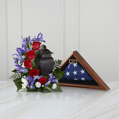 Patriotic Tribute Arrangement – THE SHOPPE ON KEY AVENUE FLORAL & GIFTS, Lampasas TX