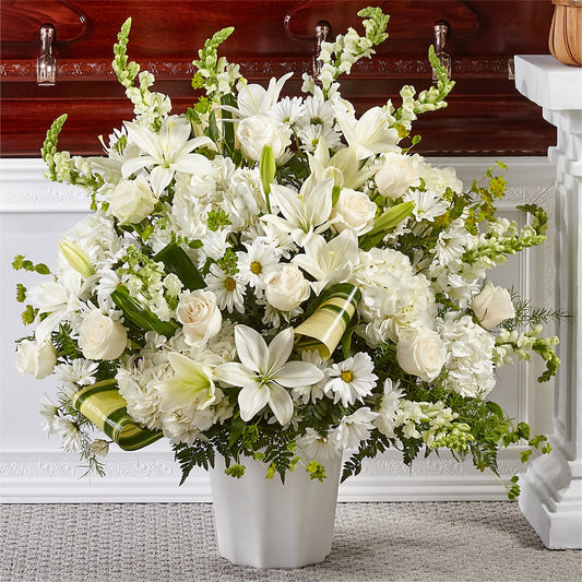 Thoughts of Tranquility Floor Basket – THE SHOPPE ON KEY AVENUE FLORAL & GIFTS, Lampasas TX