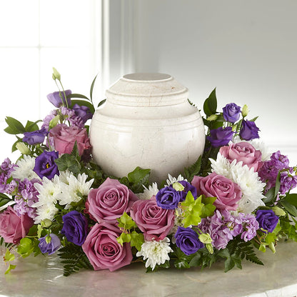 Blooming Sympathy Cremation Adornment – THE SHOPPE ON KEY AVENUE FLORAL & GIFTS, Lampasas TX