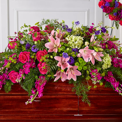 Radiant Tribute Casket Spray – THE SHOPPE ON KEY AVENUE FLORAL & GIFTS, Lampasas TX