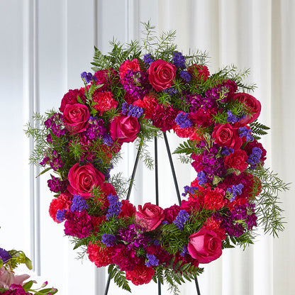 Calming Colors Wreath – THE SHOPPE ON KEY AVENUE FLORAL & GIFTS, Lampasas TX