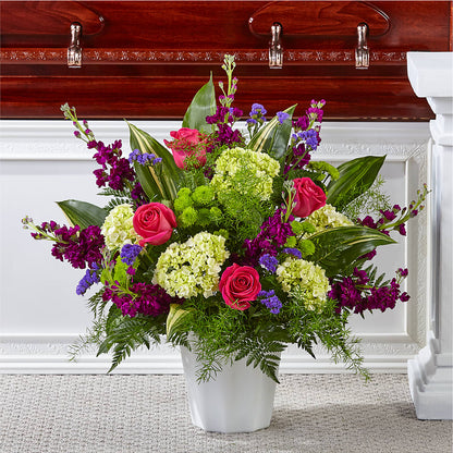 Beautiful Horizons Floor Basket – THE SHOPPE ON KEY AVENUE FLORAL & GIFTS, Lampasas TX
