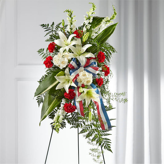 Stars of Life Standing Spray – THE SHOPPE ON KEY AVENUE FLORAL & GIFTS, Lampasas TX