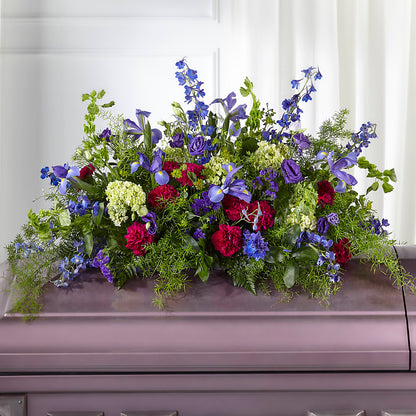 Always Treasured Casket Spray – THE SHOPPE ON KEY AVENUE FLORAL & GIFTS, Lampasas TX