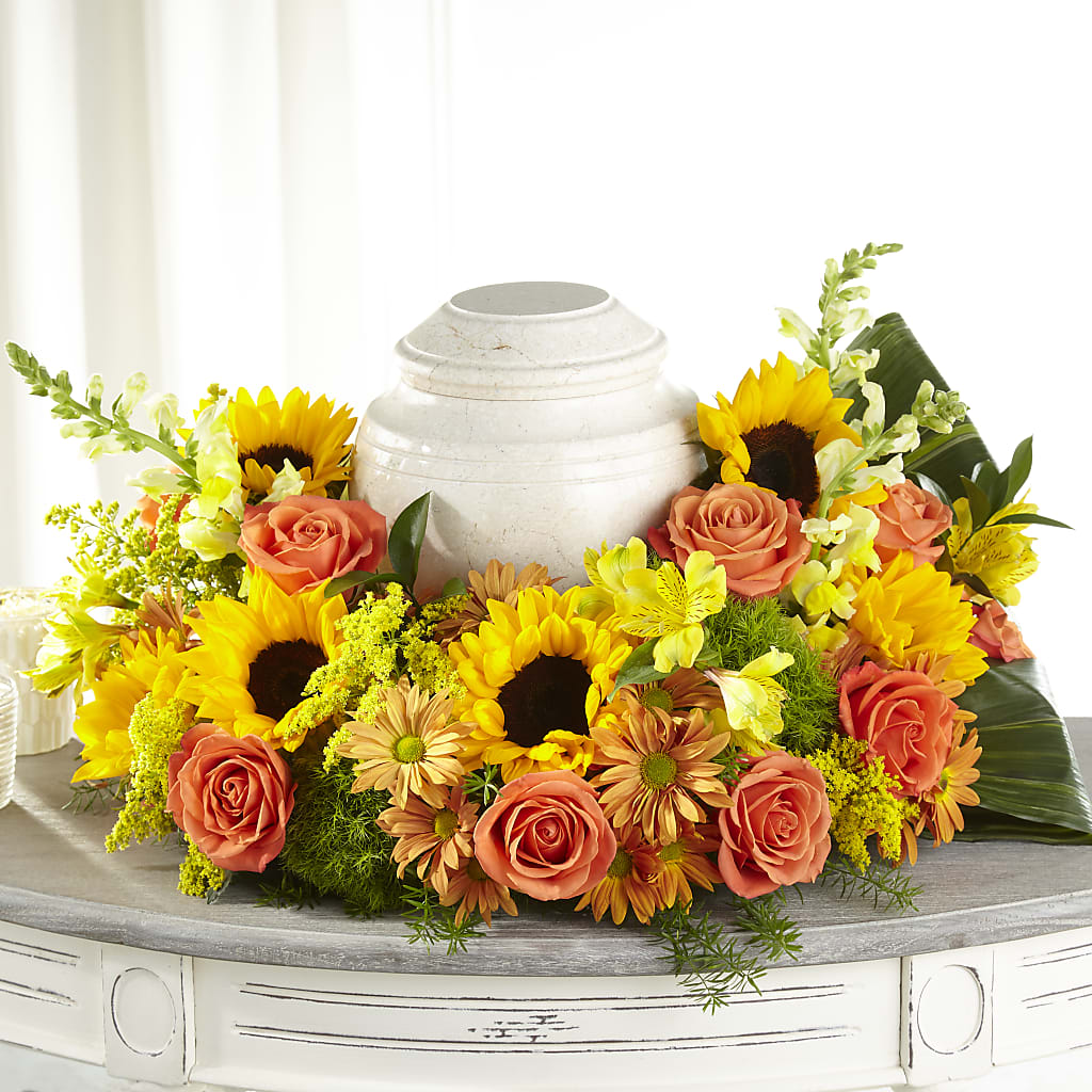 Faithful Sunflower Cremation Adornment –  The Shoppe At Wildflower Hill, Lampasas TX