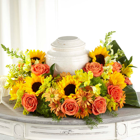 Faithful Sunflower Cremation Adornment –  The Shoppe At Wildflower Hill, Lampasas TX