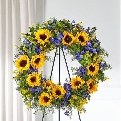 Bright Rays Wreath – THE SHOPPE ON KEY AVENUE FLORAL & GIFTS, Lampasas TX