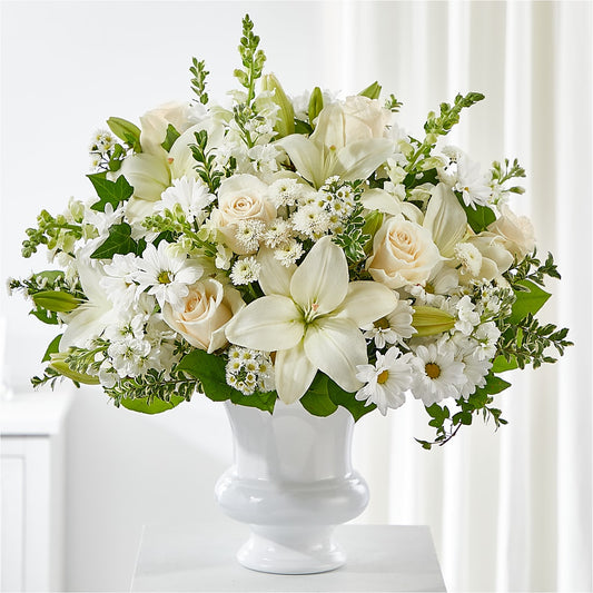 Uplifting Urn Arrangement – THE SHOPPE ON KEY AVENUE FLORAL & GIFTS, Lampasas TX
