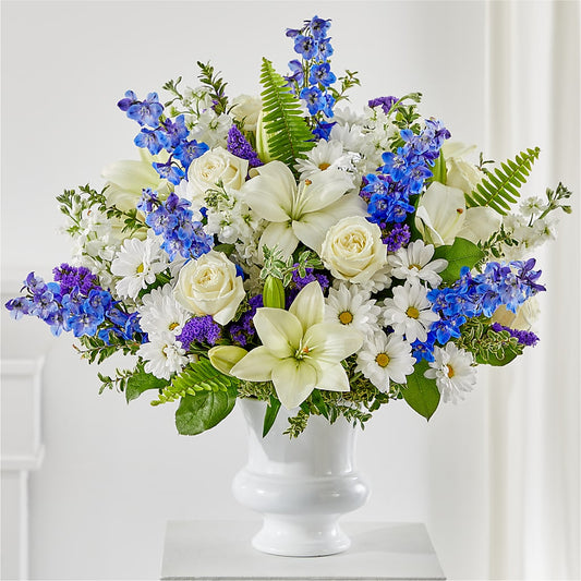 Expressions of Hope Urn Arrangement – THE SHOPPE ON KEY AVENUE FLORAL & GIFTS, Lampasas TX