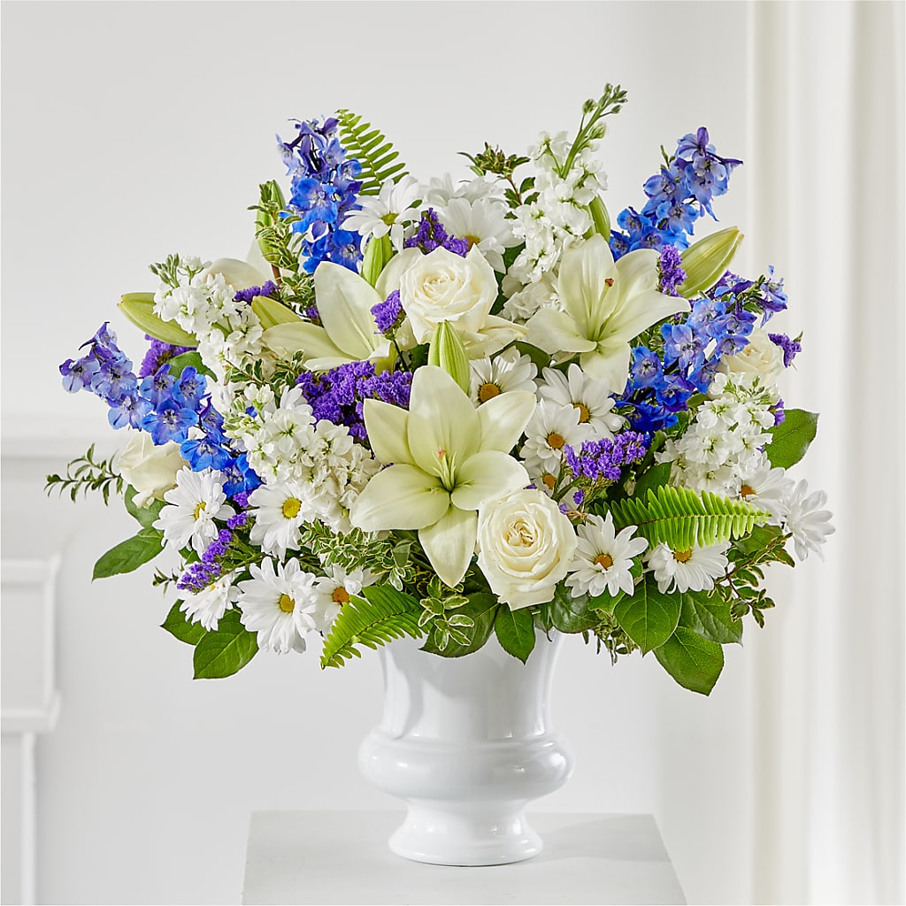 Expressions of Hope Urn Arrangement – THE SHOPPE ON KEY AVENUE FLORAL & GIFTS, Lampasas TX