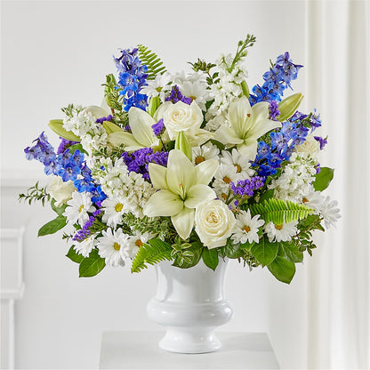 Expressions of Hope Urn Arrangement – THE SHOPPE ON KEY AVENUE FLORAL & GIFTS, Lampasas TX