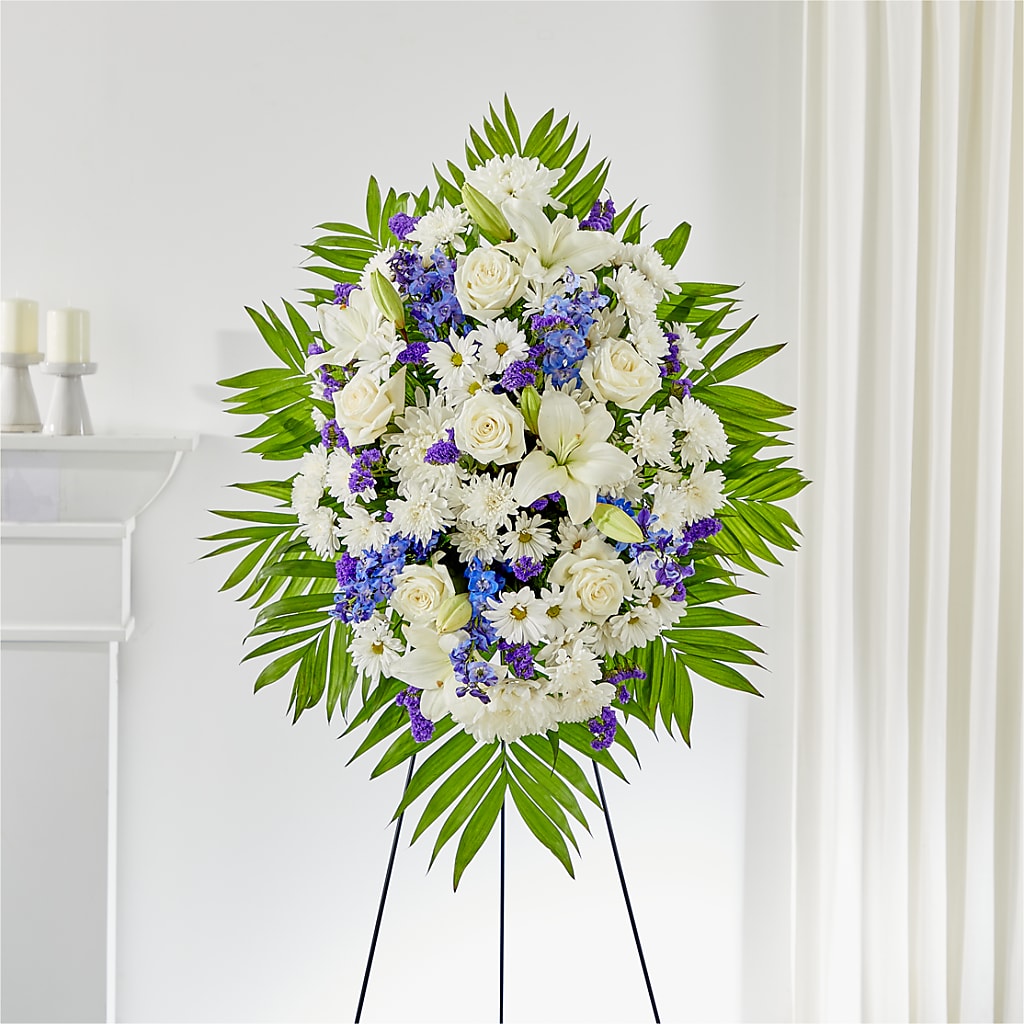 At Rest Standing Spray – THE SHOPPE ON KEY AVENUE FLORAL & GIFTS, Lampasas TX