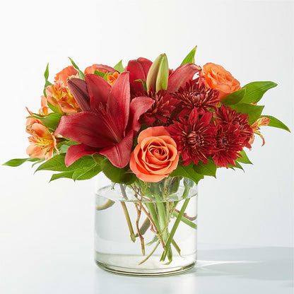 Crimson Leaves Bouquet – THE SHOPPE ON KEY AVENUE FLORAL & GIFTS, Lampasas TX