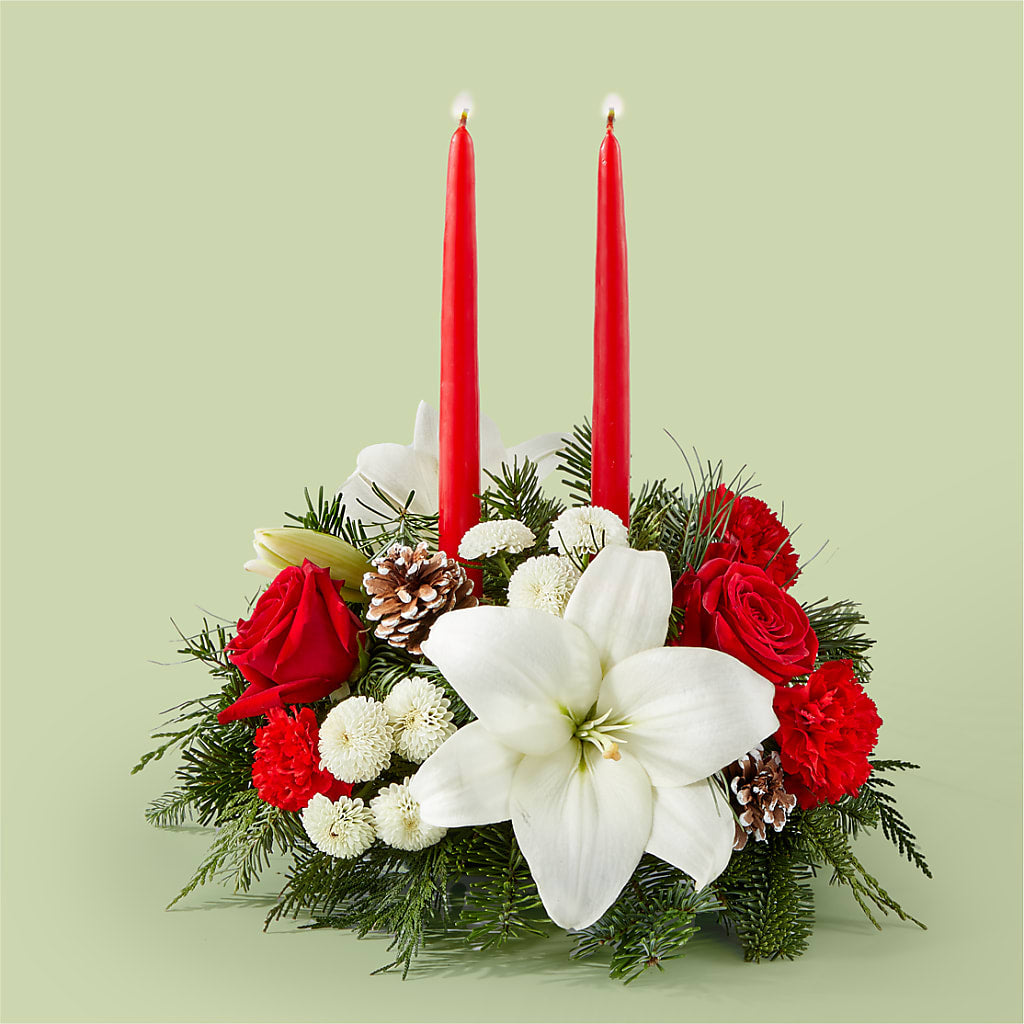 Seasonal Festivities Centerpiece – THE SHOPPE ON KEY AVENUE FLORAL & GIFTS, Lampasas TX