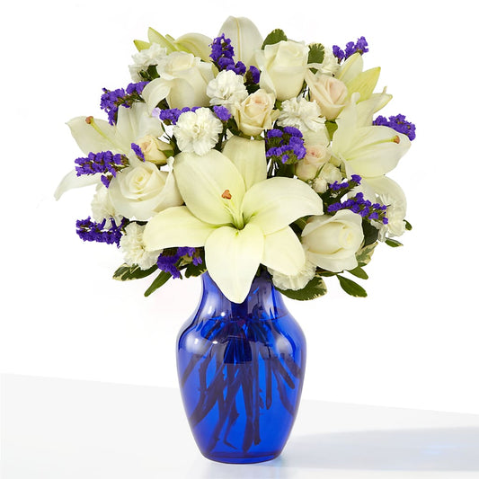 Sapphire Rush Bouquet – THE SHOPPE ON KEY AVENUE FLORAL & GIFTS, Lampasas TX