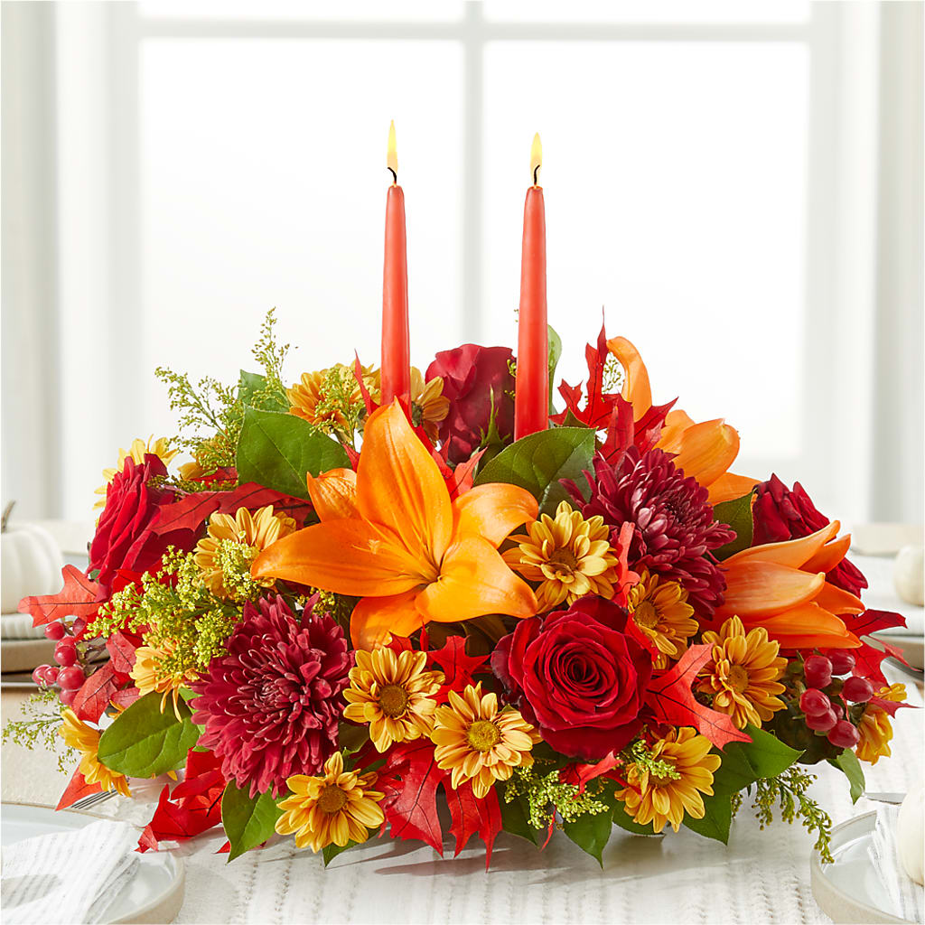 Autumn's Embrace Centerpiece –  The Shoppe At Wildflower Hill, Lampasas TX