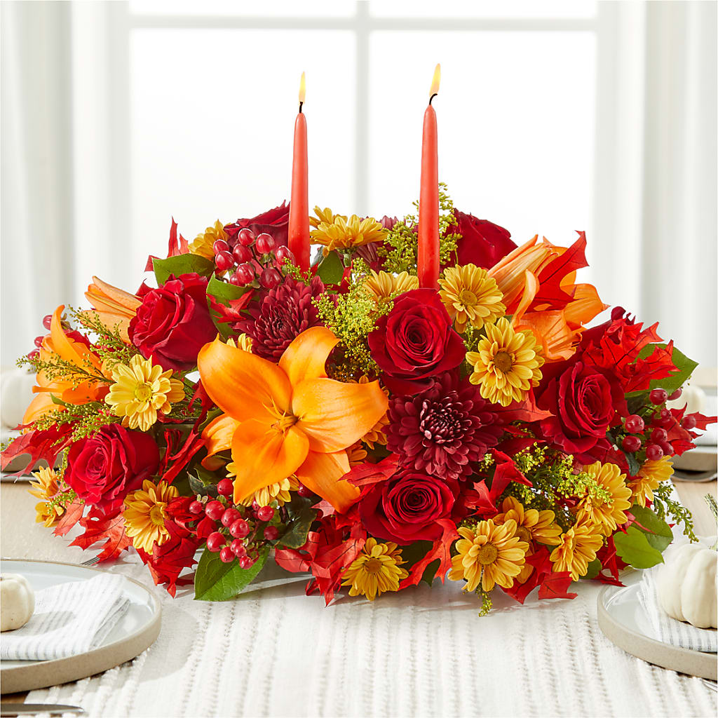 Autumn's Embrace Centerpiece –  The Shoppe At Wildflower Hill, Lampasas TX
