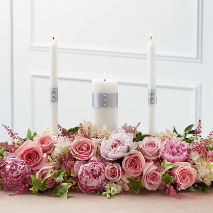 Worldwide Romance Unity Candle Arrangement – THE SHOPPE ON KEY AVENUE FLORAL & GIFTS, Lampasas TX